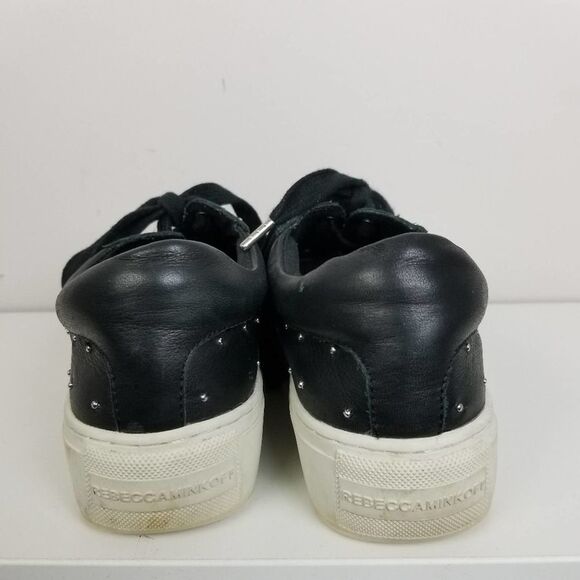 REBECCA Minkoff black studded lace up sneakers - Picture 4 of 7